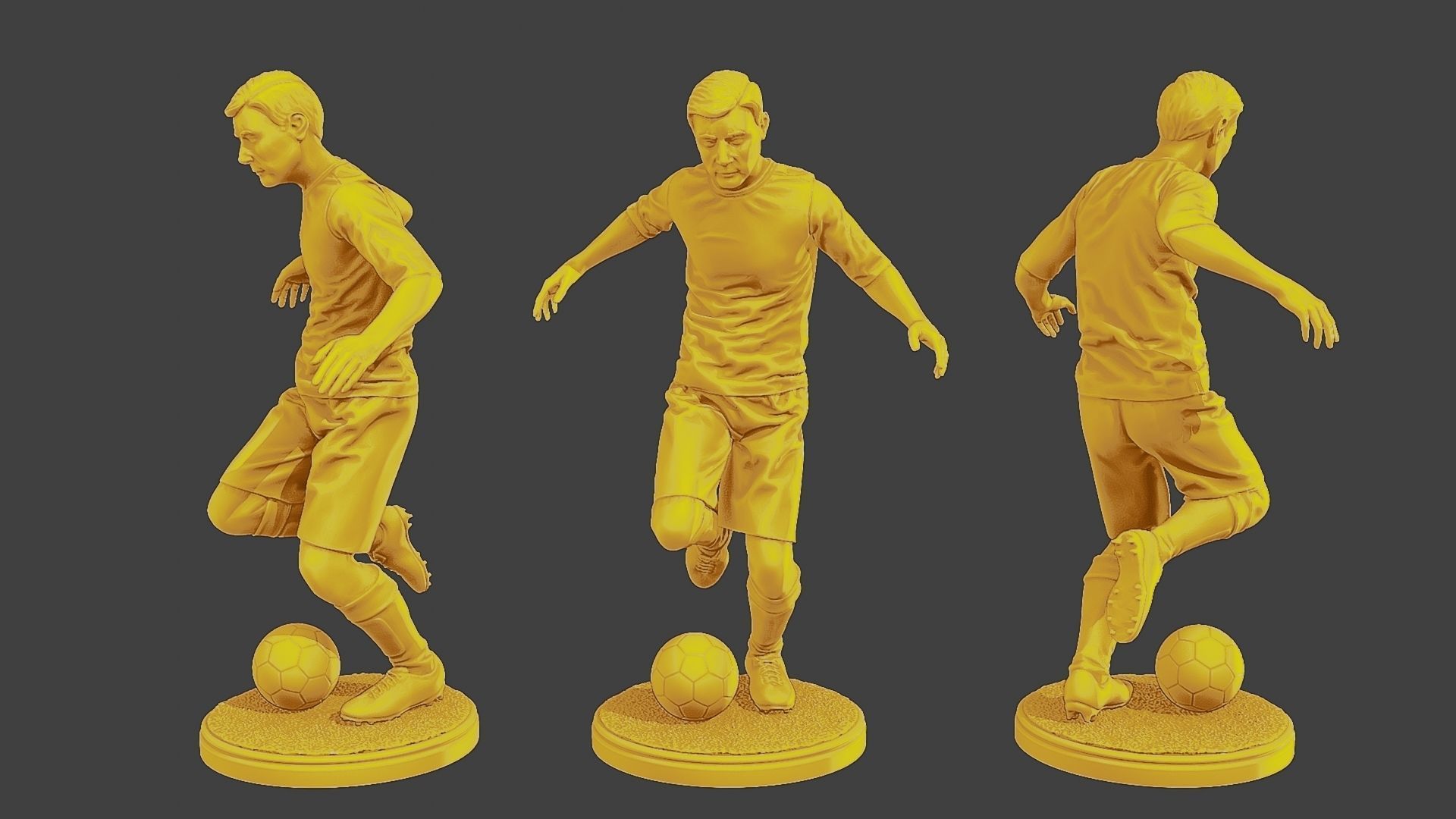 Soccer Players SP Pack1 3D Model Collection_9