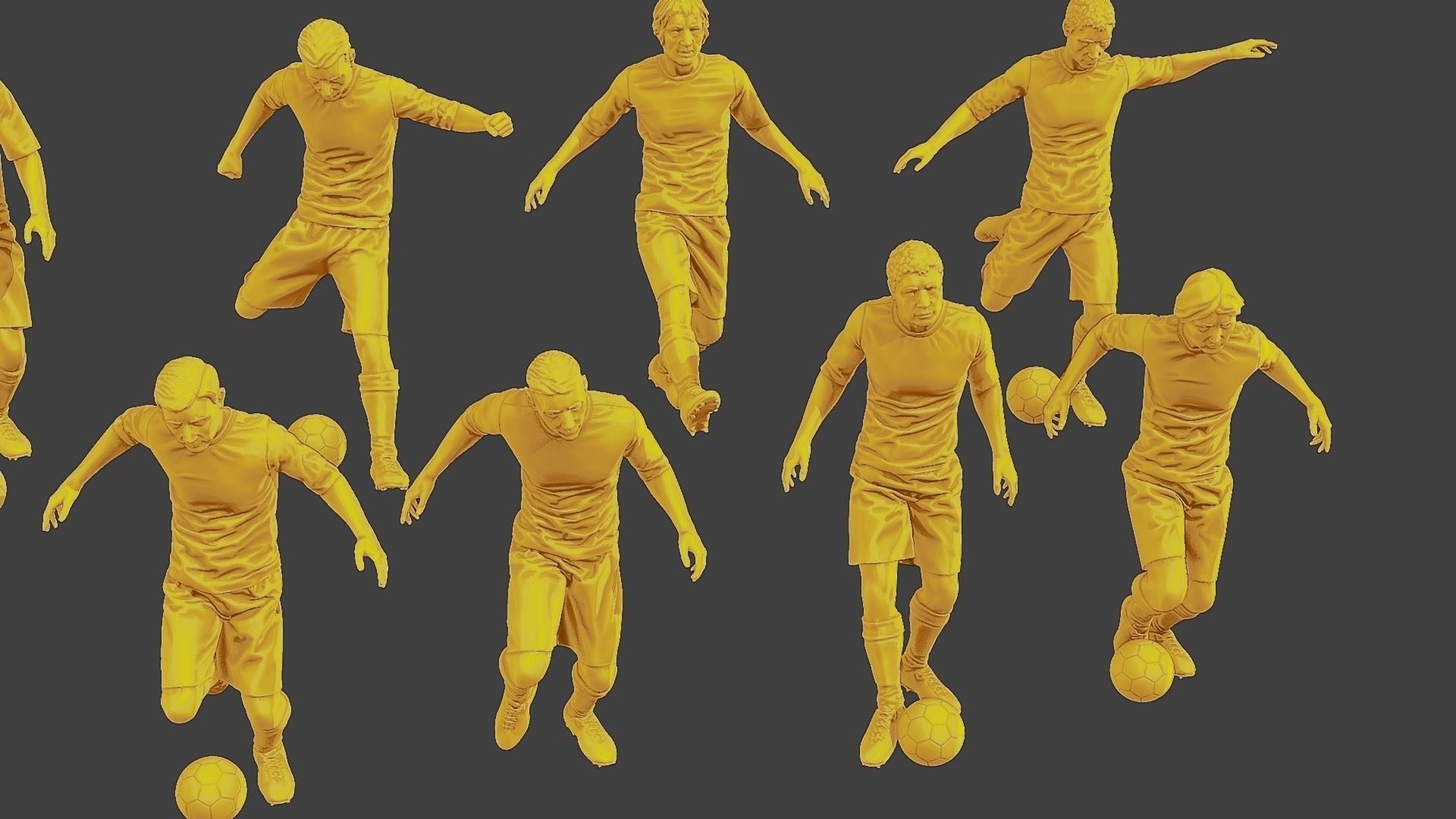 Soccer Players SP Pack1 3D Model Collection_26