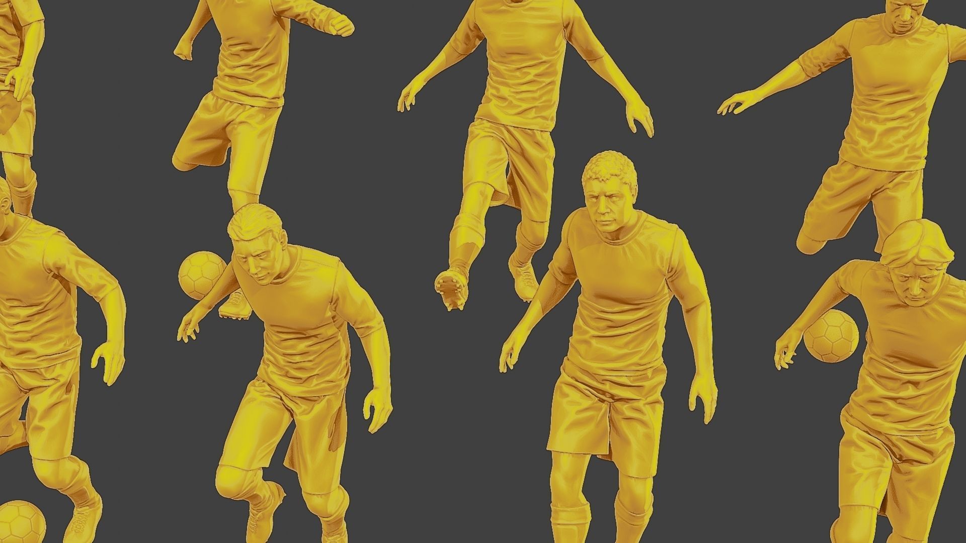 Soccer Players SP Pack1 3D Model Collection_23