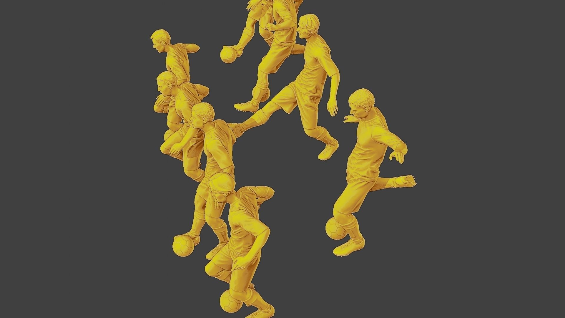 Soccer Players SP Pack1 3D Model Collection_21