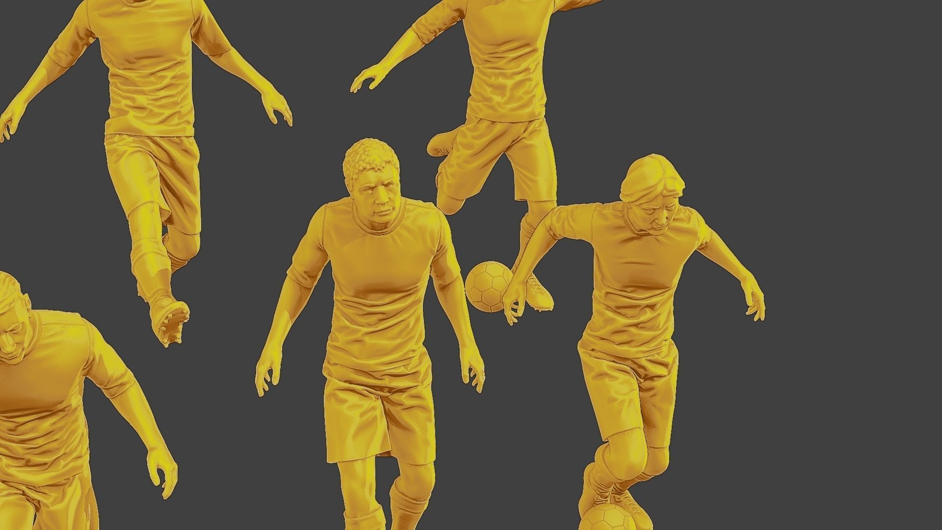Soccer Players SP Pack1 3D Model Collection_17