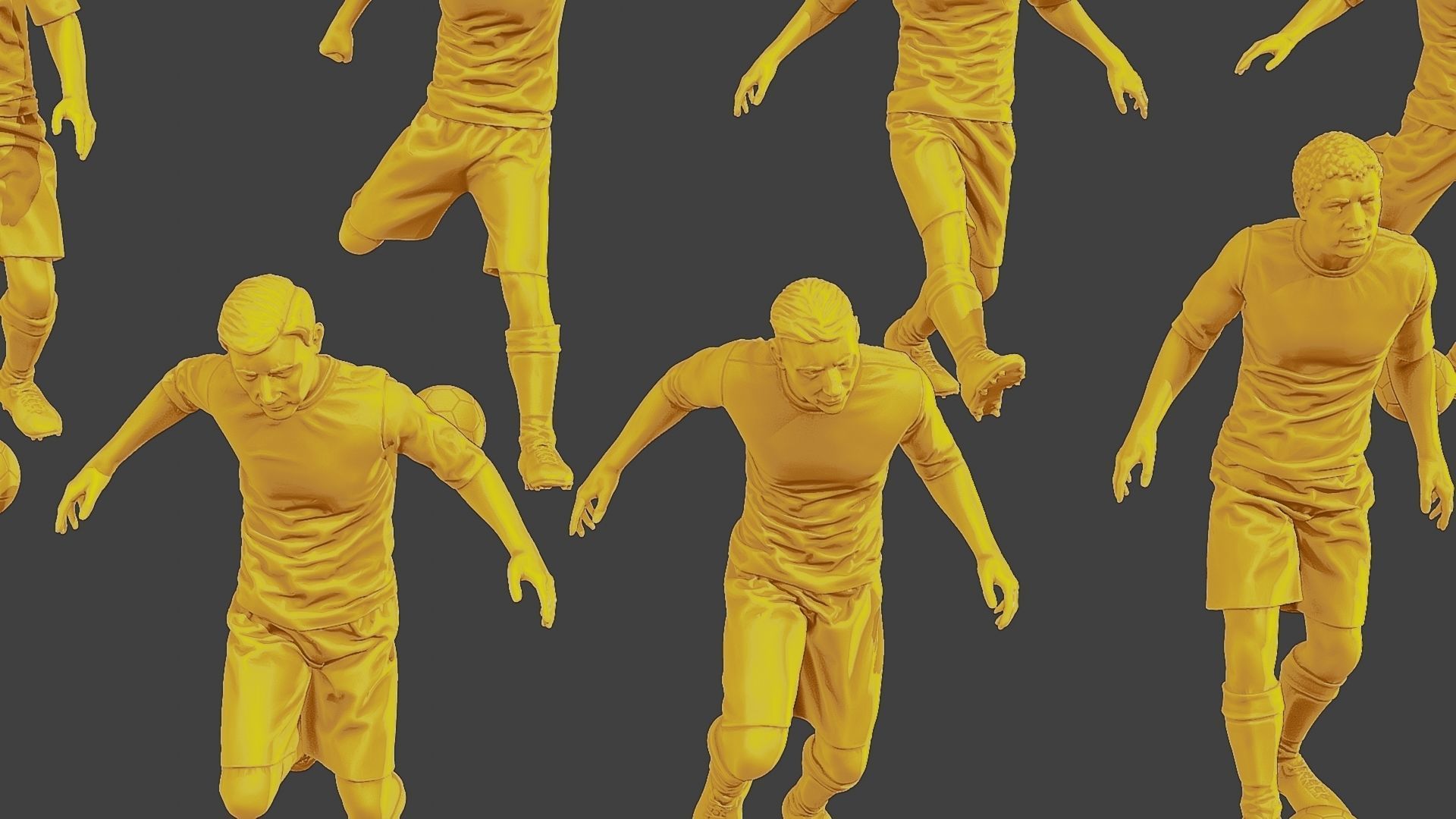 Soccer Players SP Pack1 3D Model Collection_27