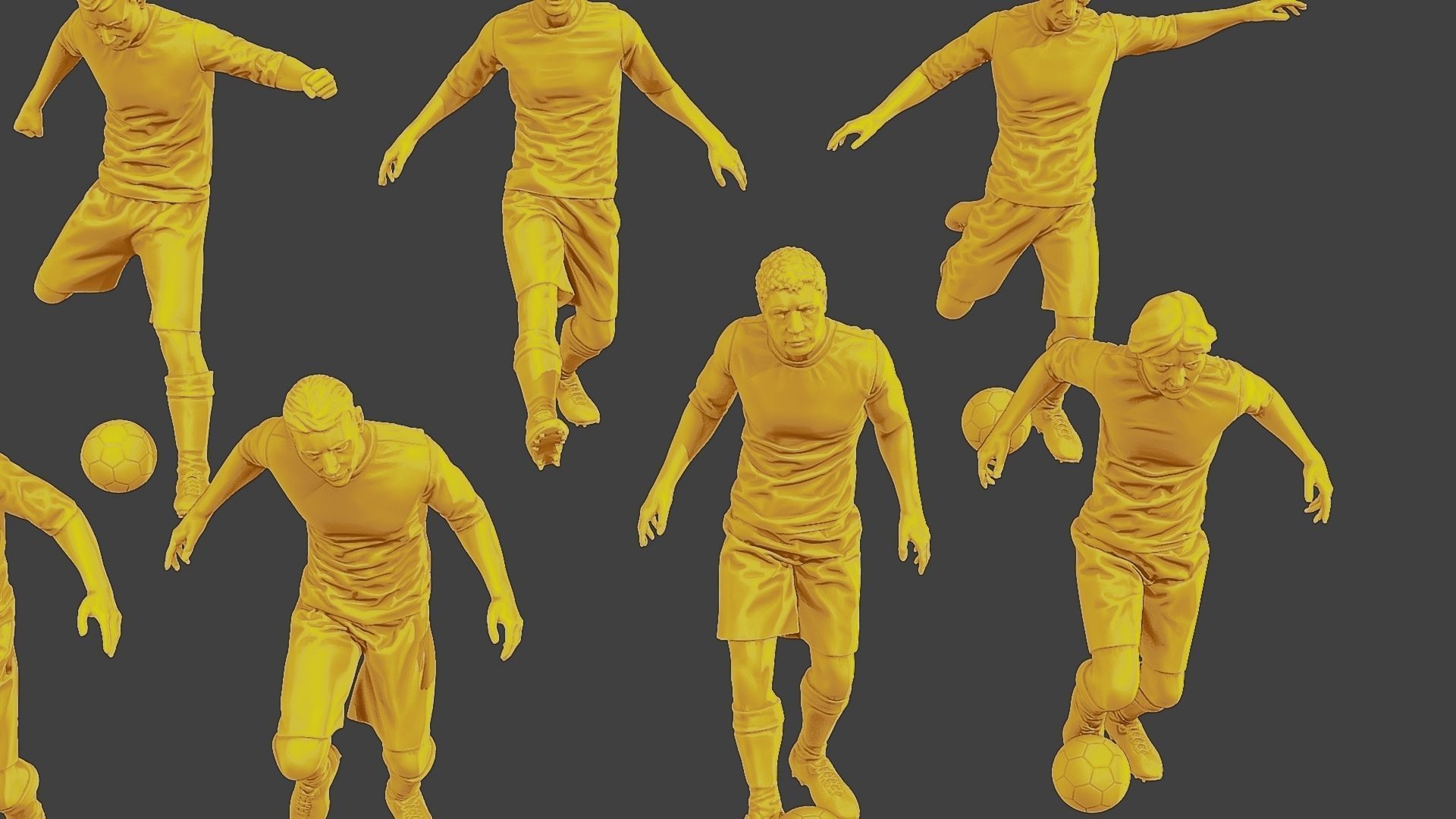 Soccer Players SP Pack1 3D Model Collection_19