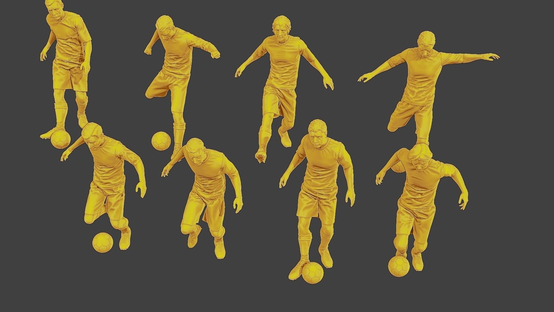 Soccer Players SP Pack1 3D Model Collection_24