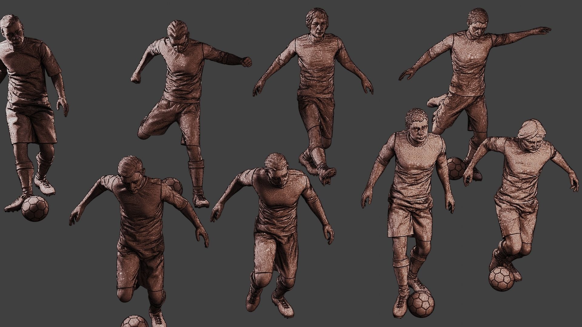 Soccer Players SP Pack1 3D Model Collection_10