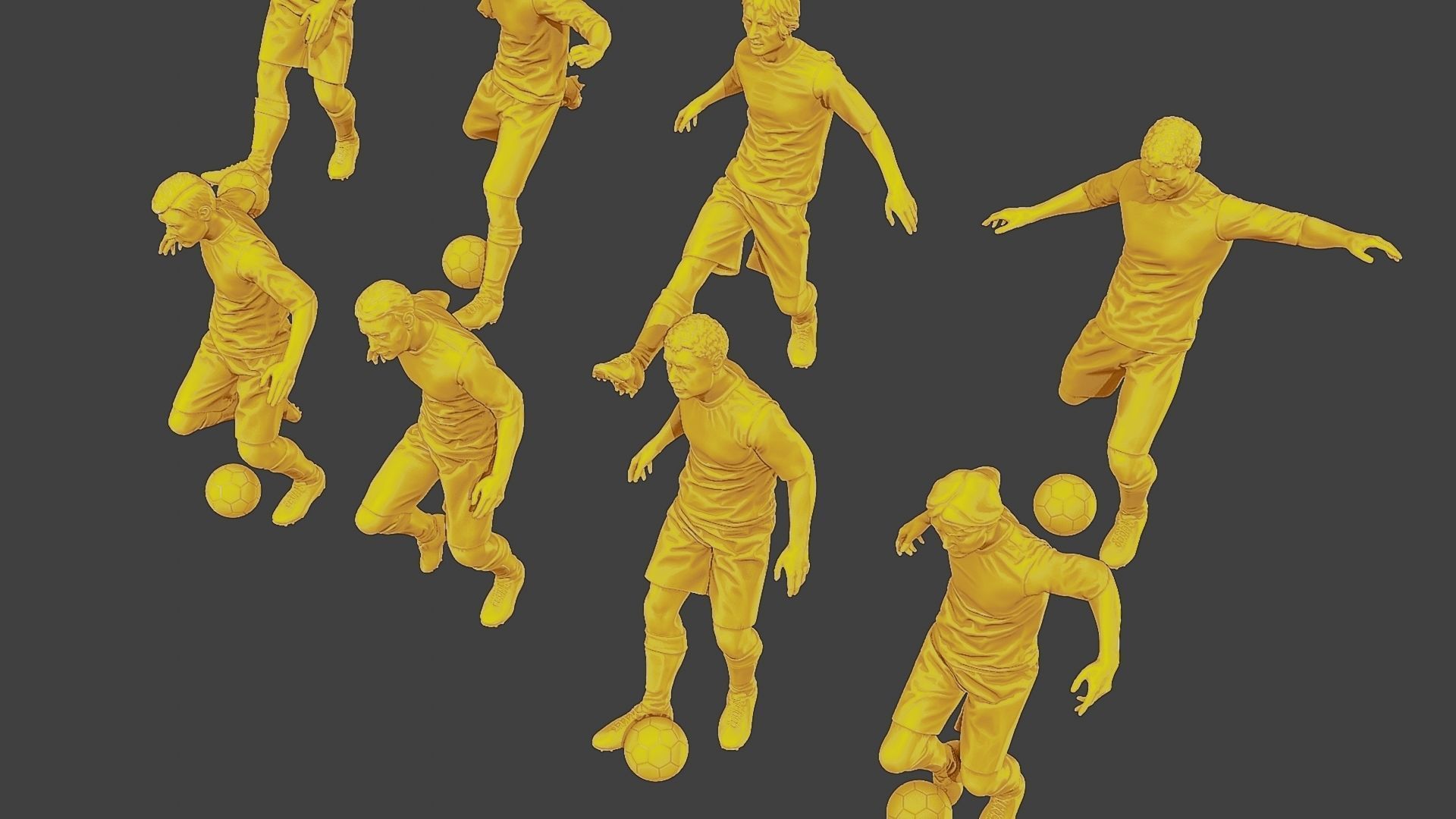 Soccer Players SP Pack1 3D Model Collection_22