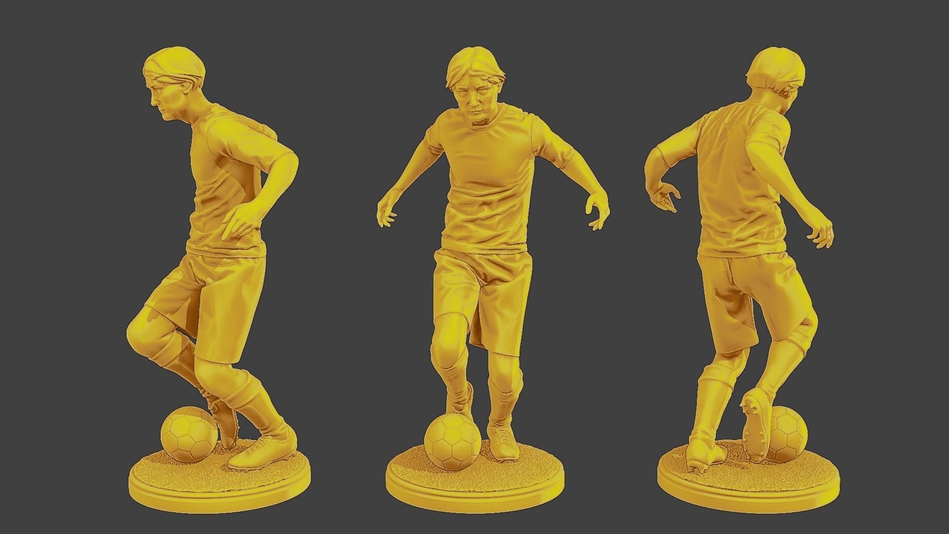 Soccer Players SP Pack1 3D Model Collection_4
