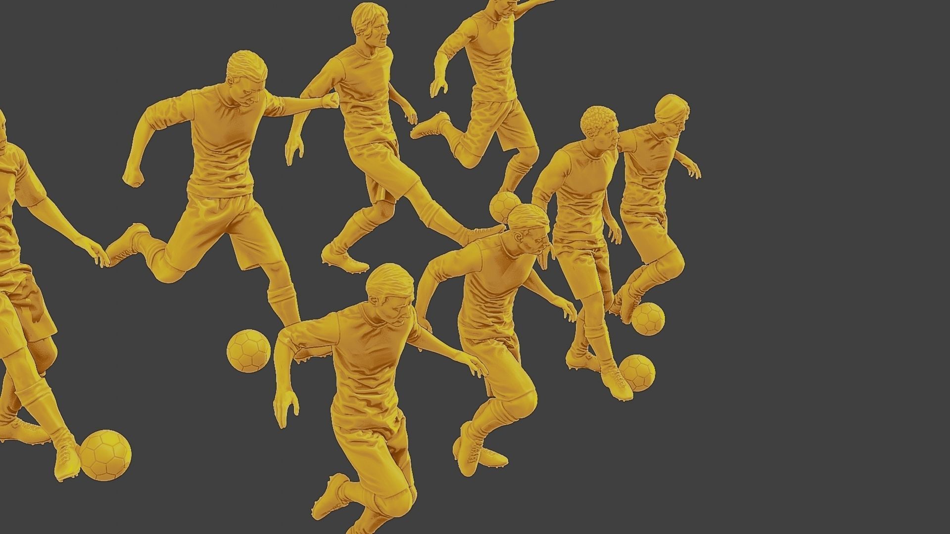Soccer Players SP Pack1 3D Model Collection_30