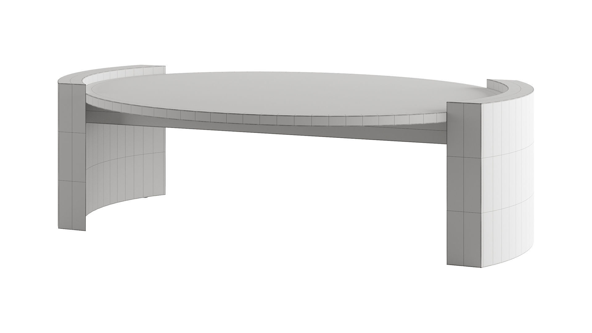 JIA OVAL Coffee Table by Atelier De Troupe 3D model_4