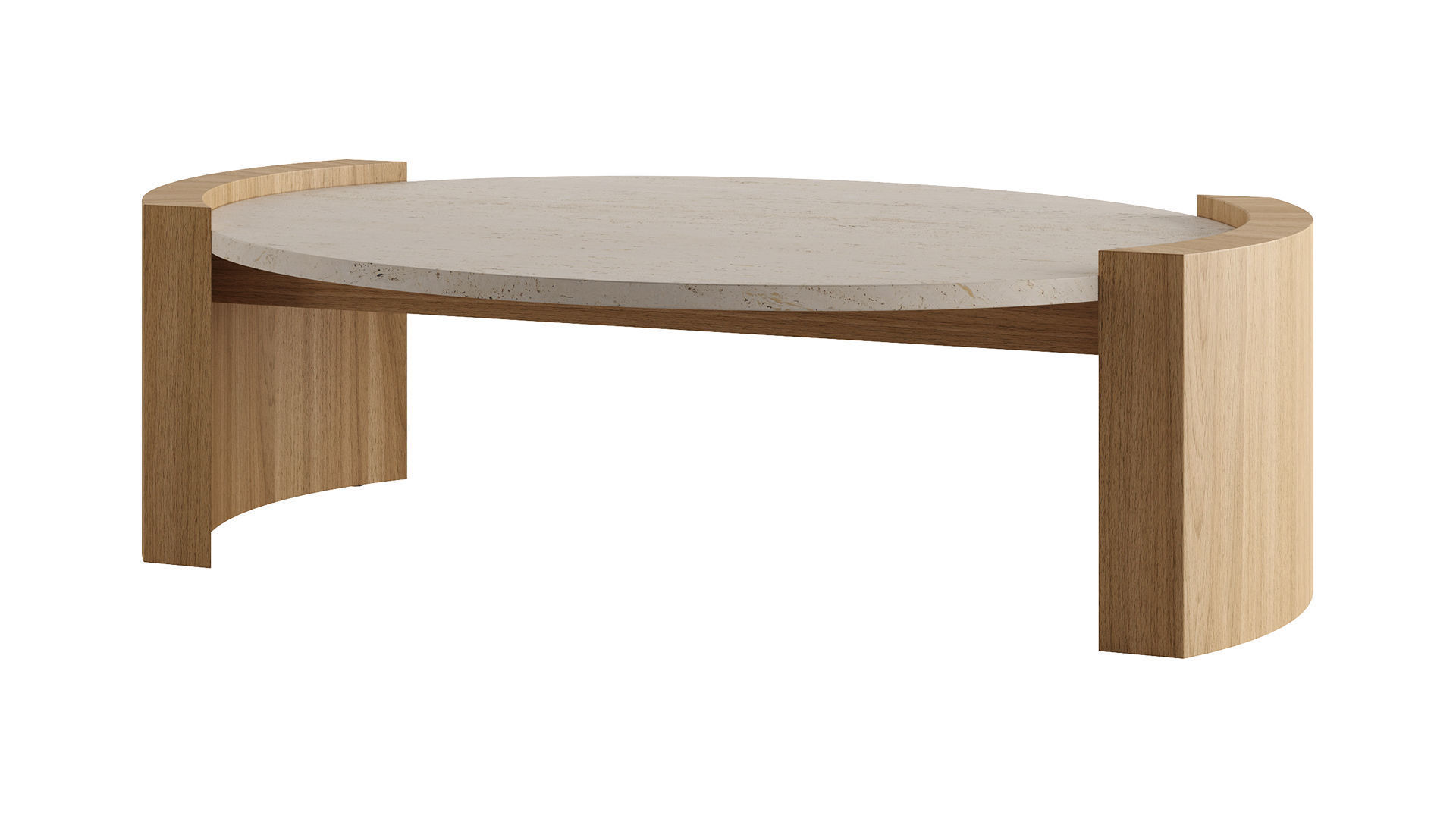 JIA OVAL Coffee Table by Atelier De Troupe 3D model_3