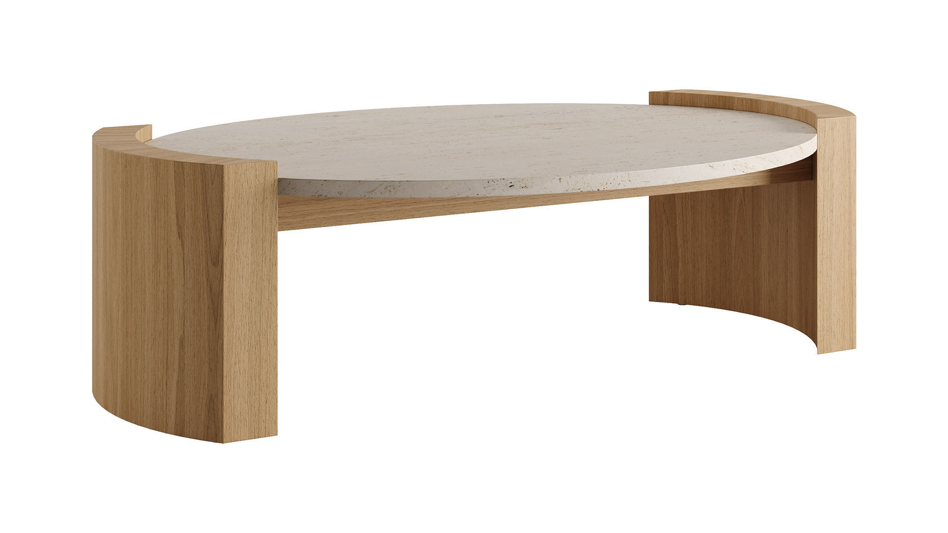 JIA OVAL Coffee Table by Atelier De Troupe 3D model_8