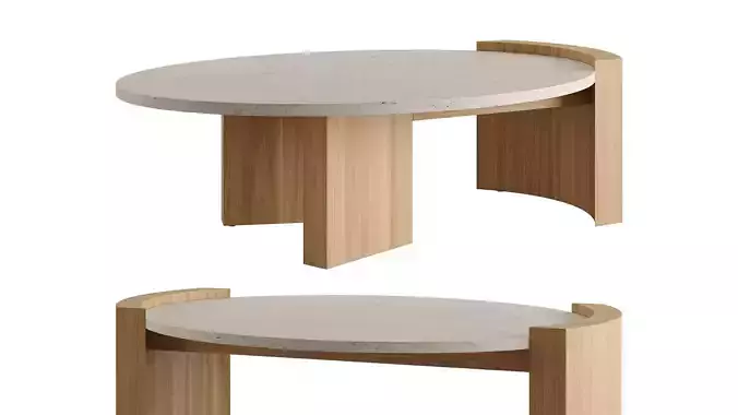 JIA OVAL Coffee Table by Atelier De Troupe