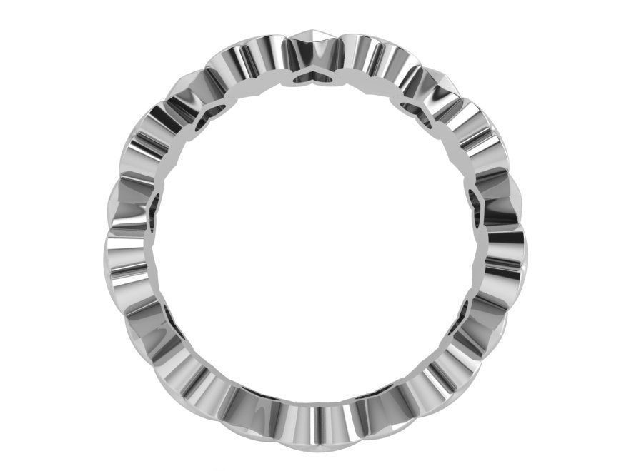 Round heart ring 3465 3D print model 3D print model_3