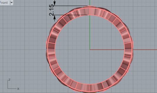 Round heart ring 3465 3D print model 3D print model_5