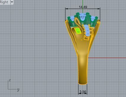 Colorful cross diamond ring 3466 3D print model 3D print model_6