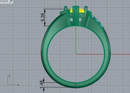 Yellow stone 3467 3D print model 3D print model_5