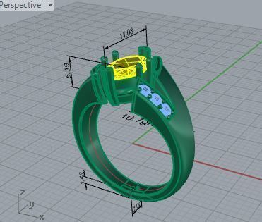 Yellow stone 3467 3D print model 3D print model_7