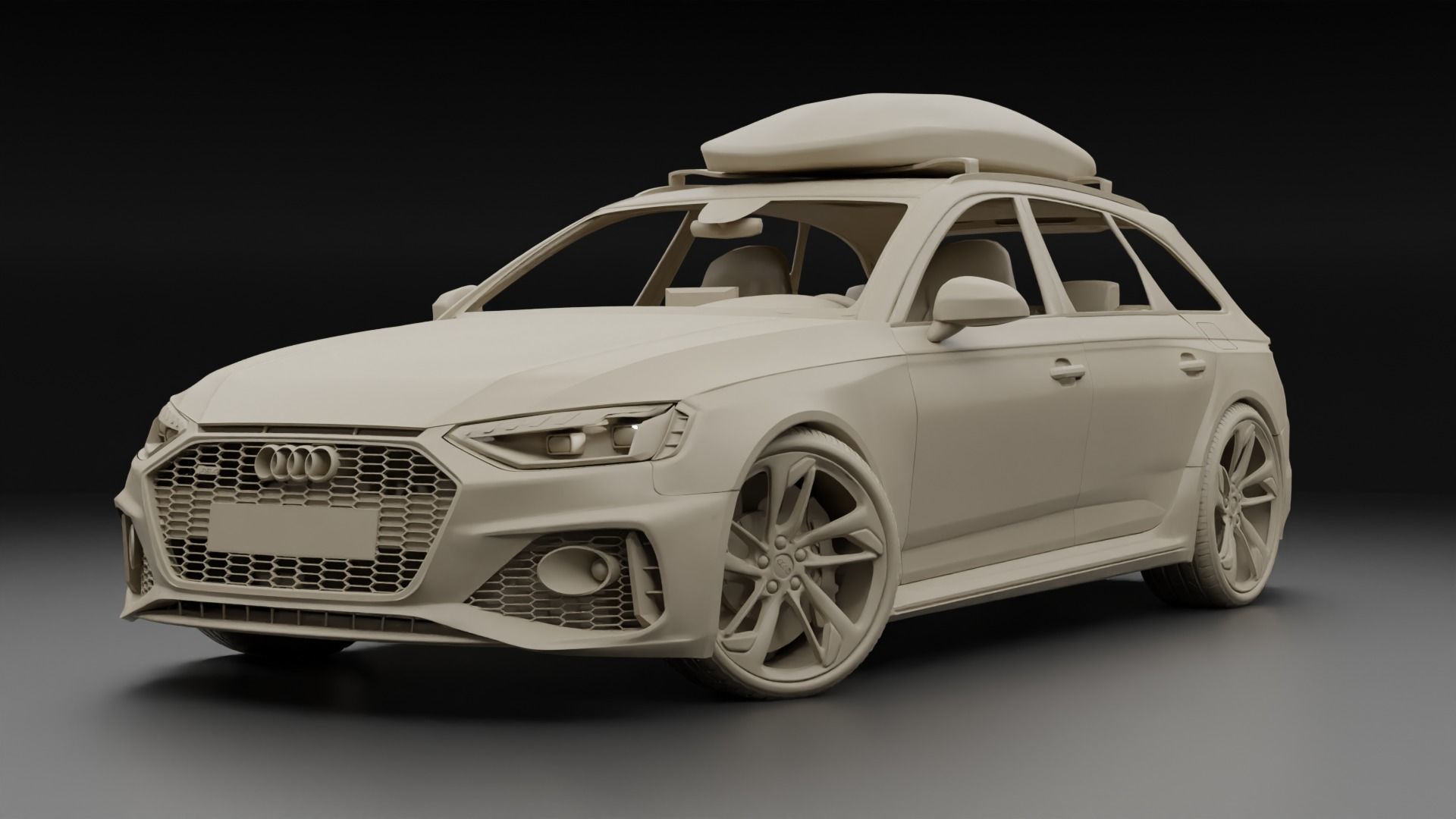 High detail Audi RS4 2022 B9 5 High poly 3D model 3D model_22