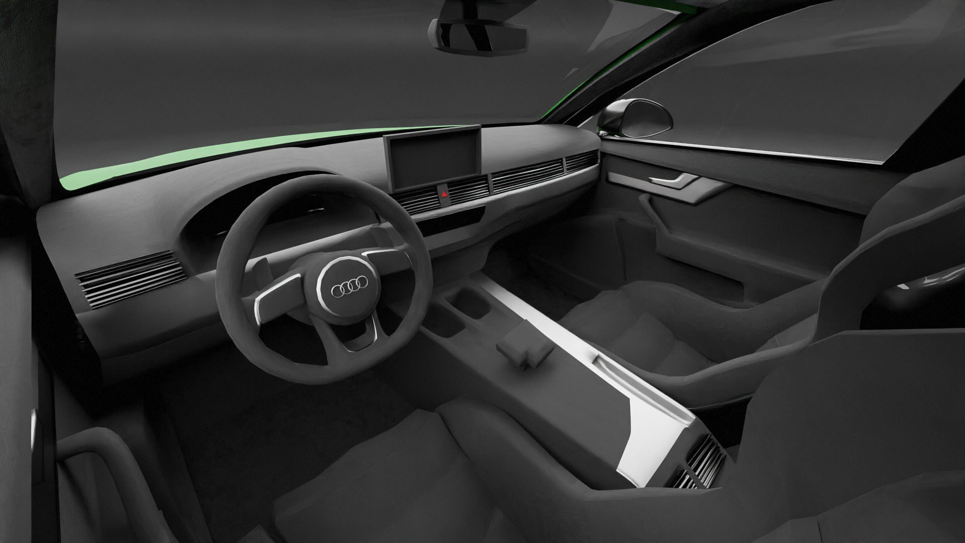 High detail Audi RS4 2022 B9 5 High poly 3D model 3D model_15