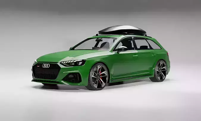 High detail Audi RS4 2022 B9 5 High poly 3D model  3D model