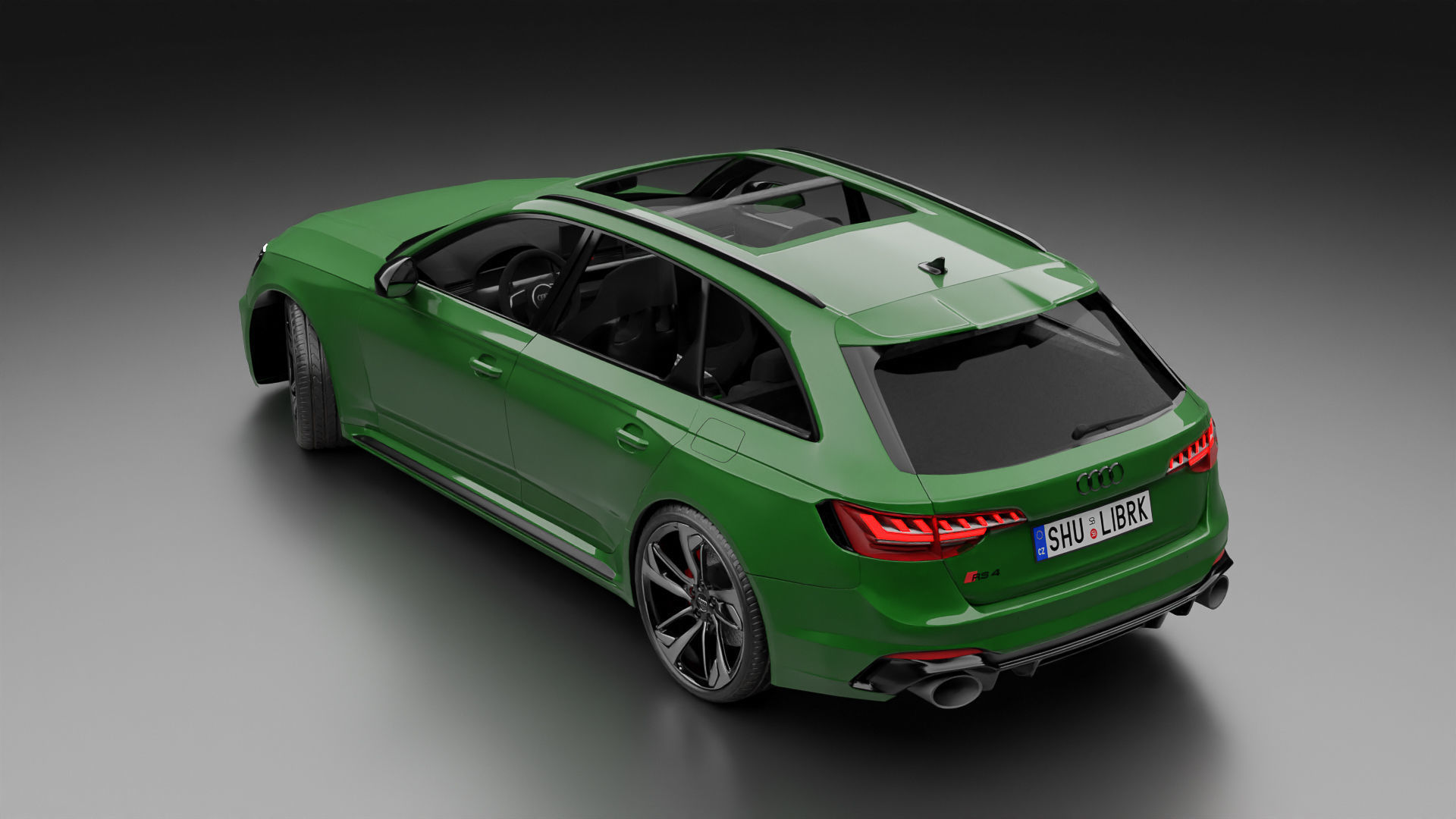 High detail Audi RS4 2022 B9 5 High poly 3D model 3D model_14