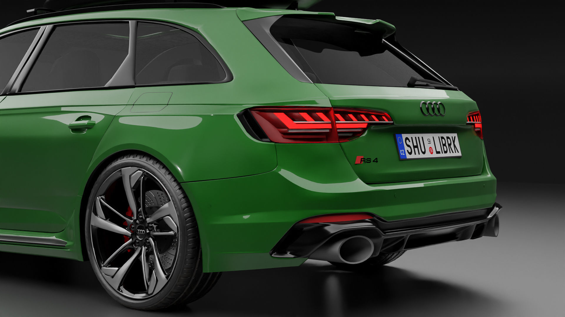 High detail Audi RS4 2022 B9 5 High poly 3D model 3D model_19
