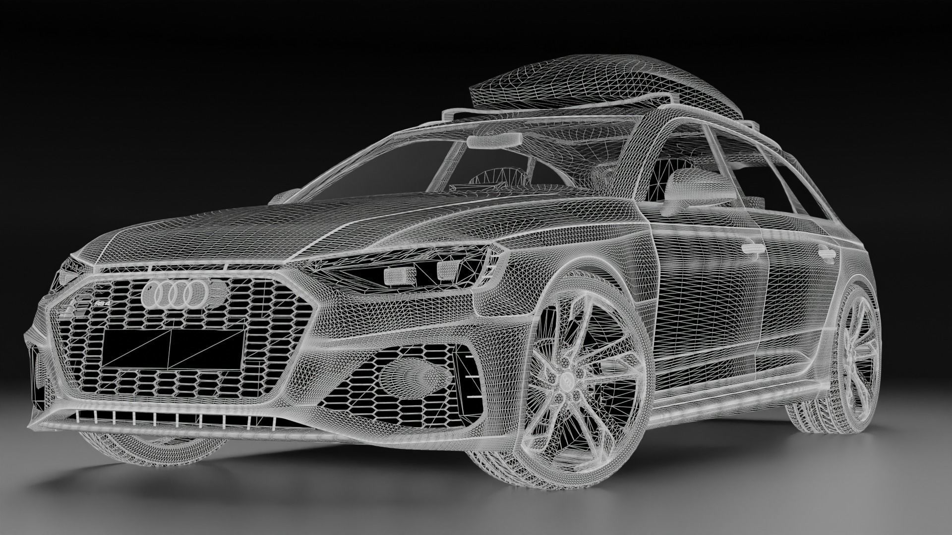 High detail Audi RS4 2022 B9 5 High poly 3D model 3D model_33