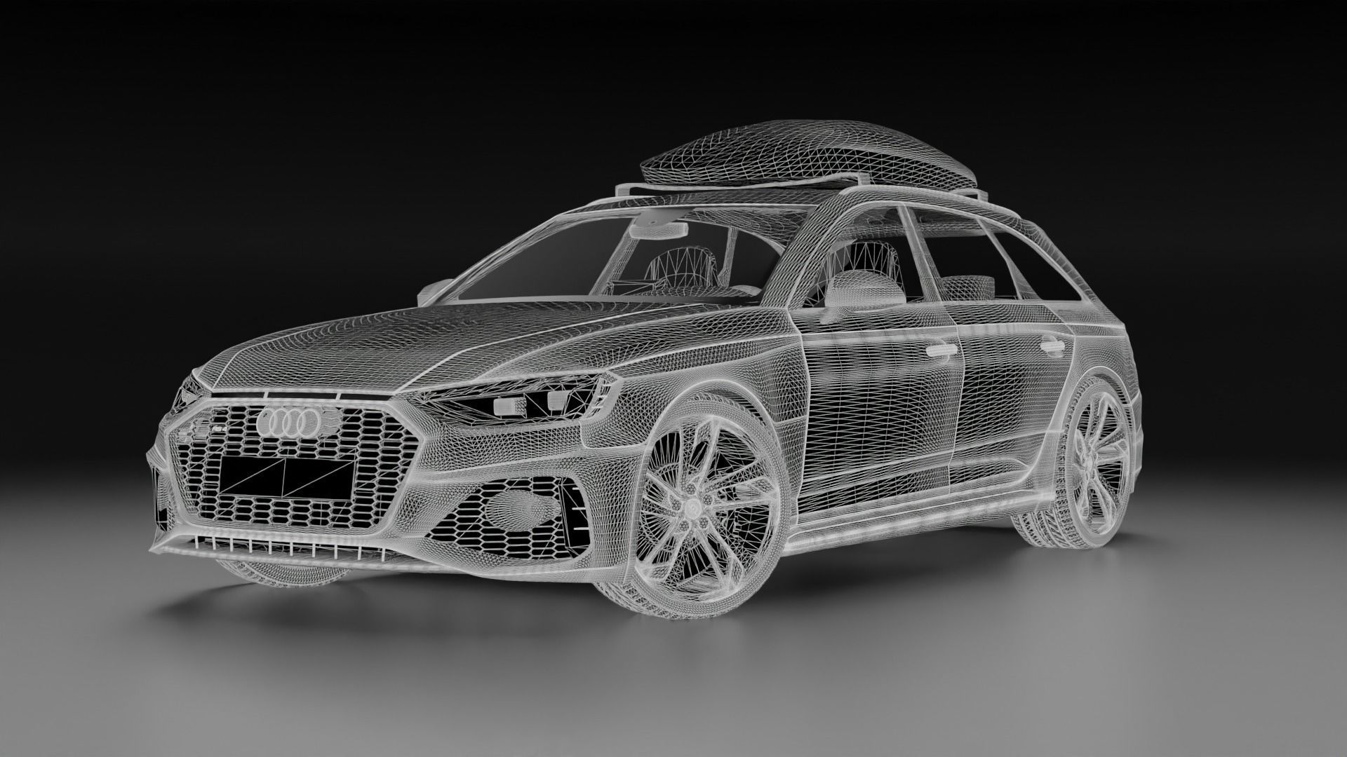 High detail Audi RS4 2022 B9 5 High poly 3D model 3D model_32