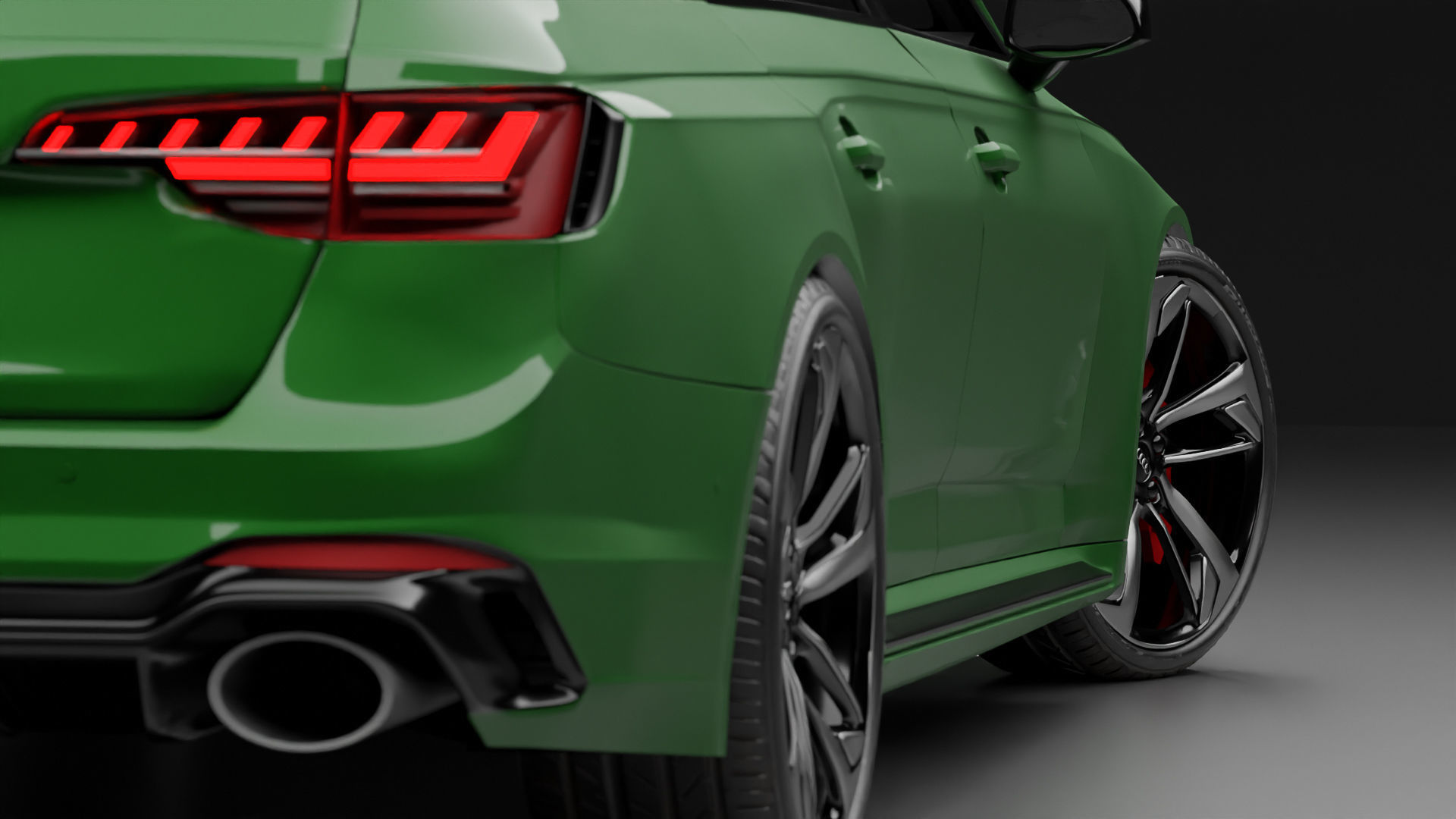 High detail Audi RS4 2022 B9 5 High poly 3D model 3D model_21