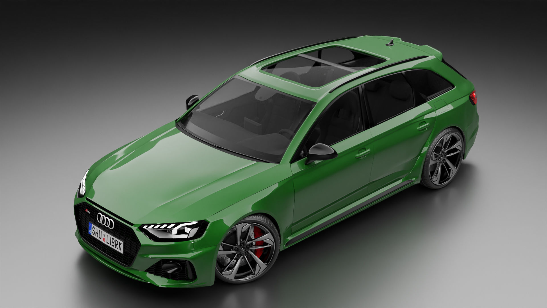High detail Audi RS4 2022 B9 5 High poly 3D model 3D model_7