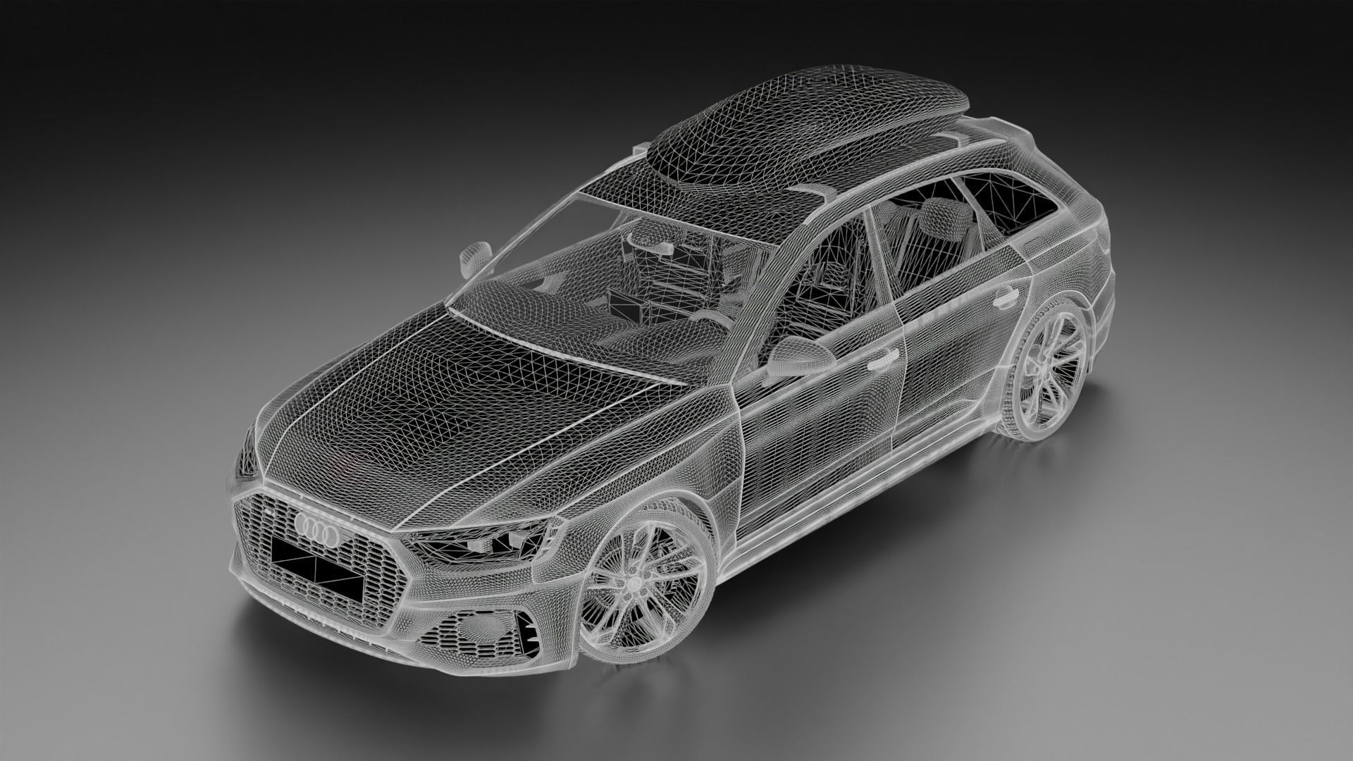 High detail Audi RS4 2022 B9 5 High poly 3D model 3D model_34