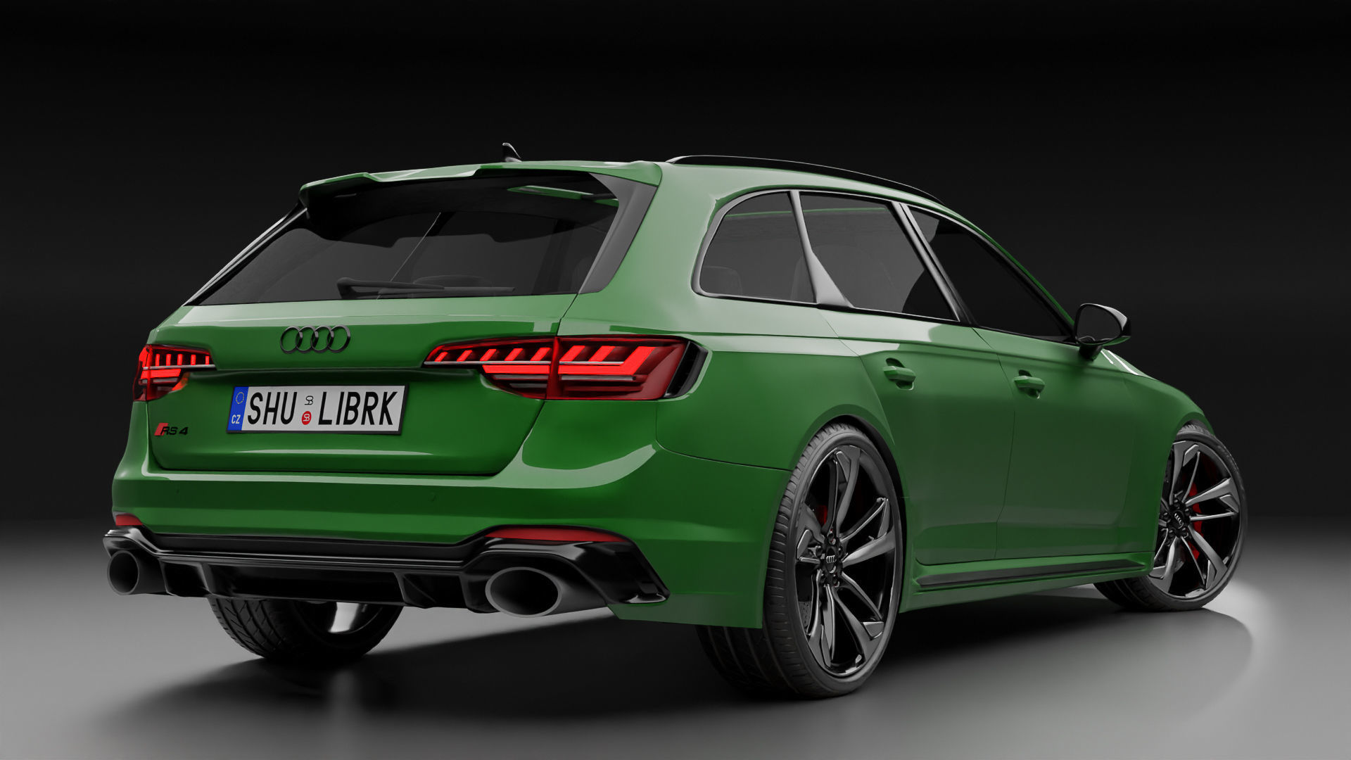 High detail Audi RS4 2022 B9 5 High poly 3D model 3D model_12