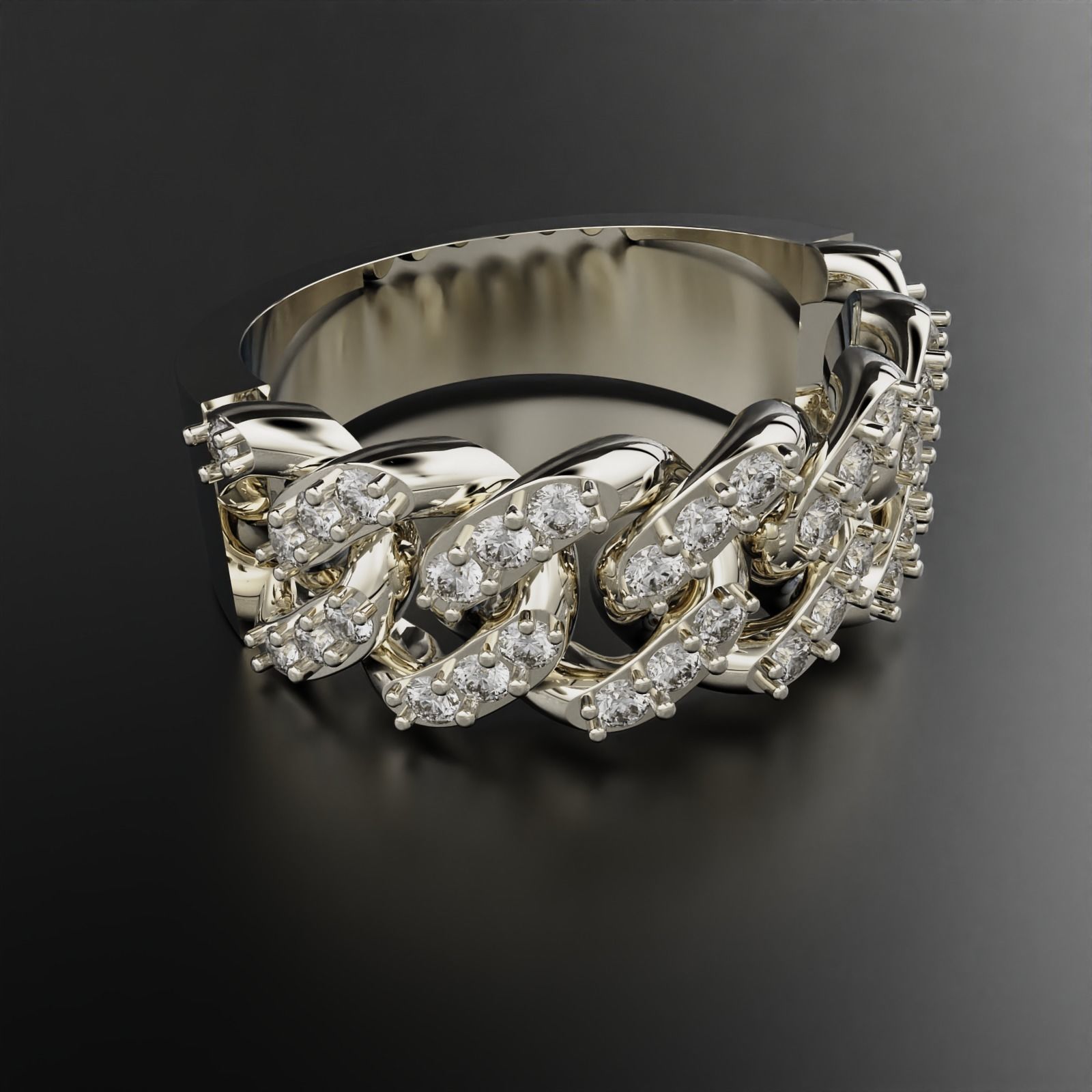 Cuban Ring 3D print model_8