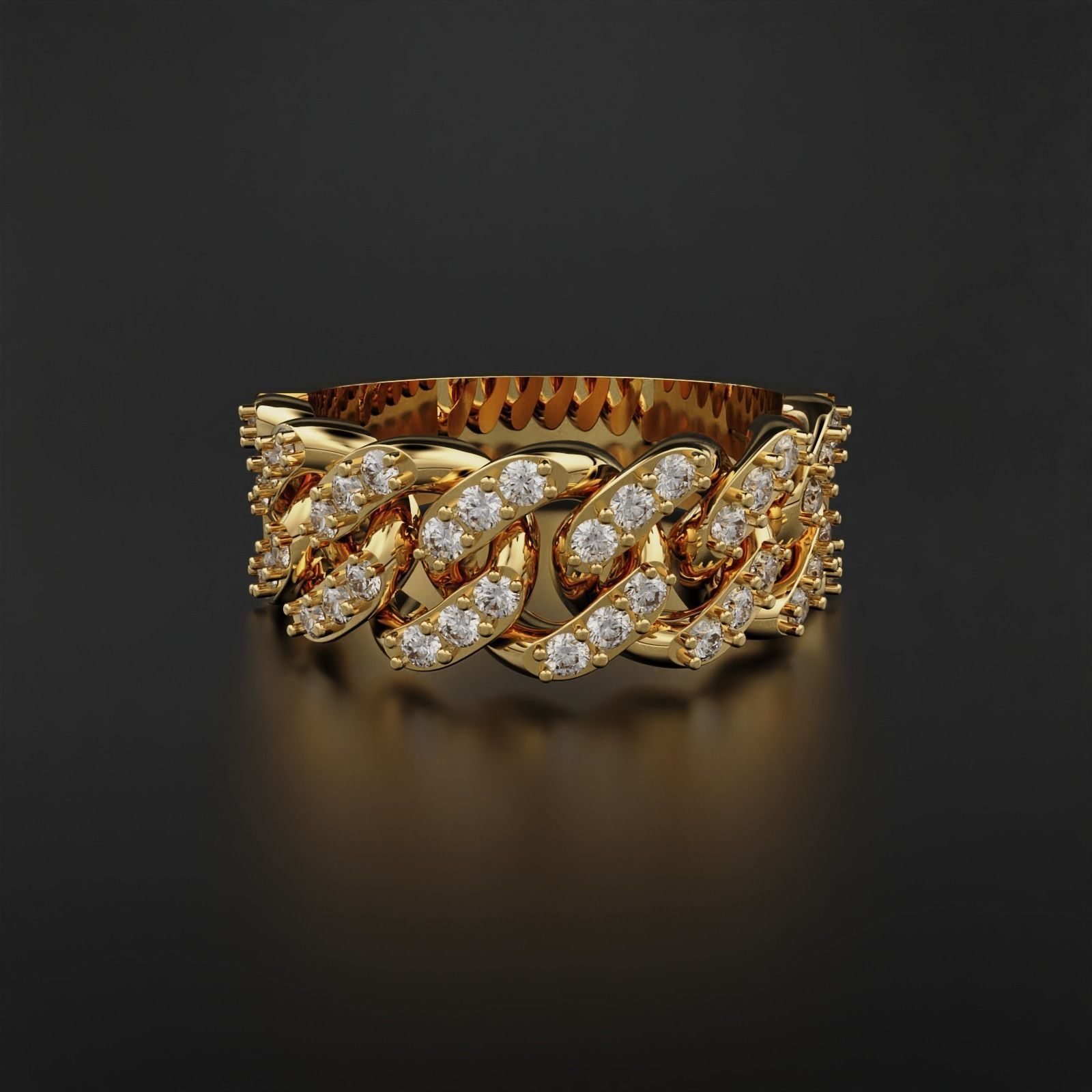 Cuban Ring 3D print model_1