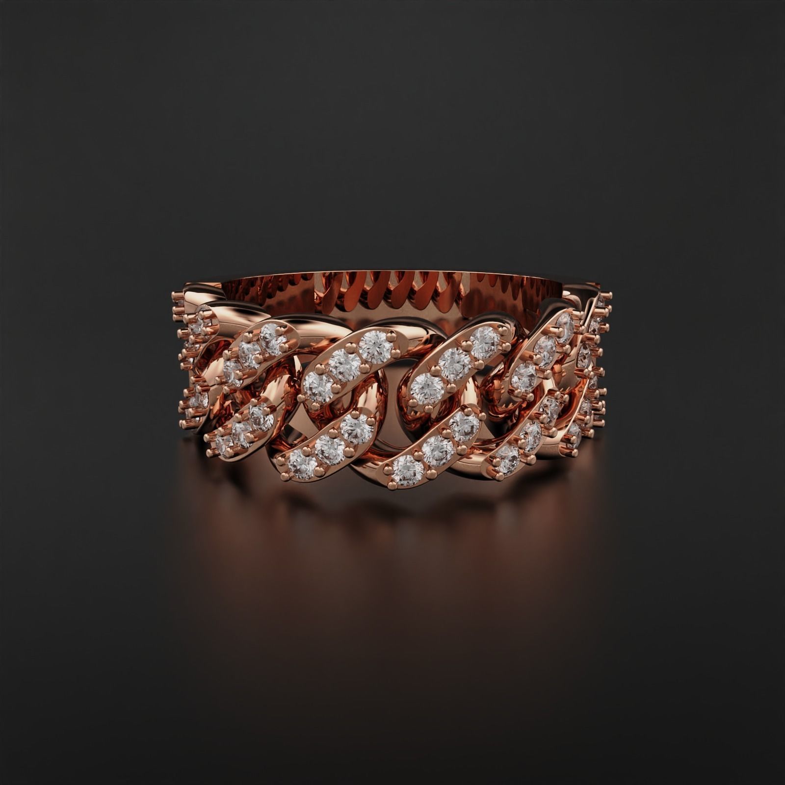 Cuban Ring 3D print model_2