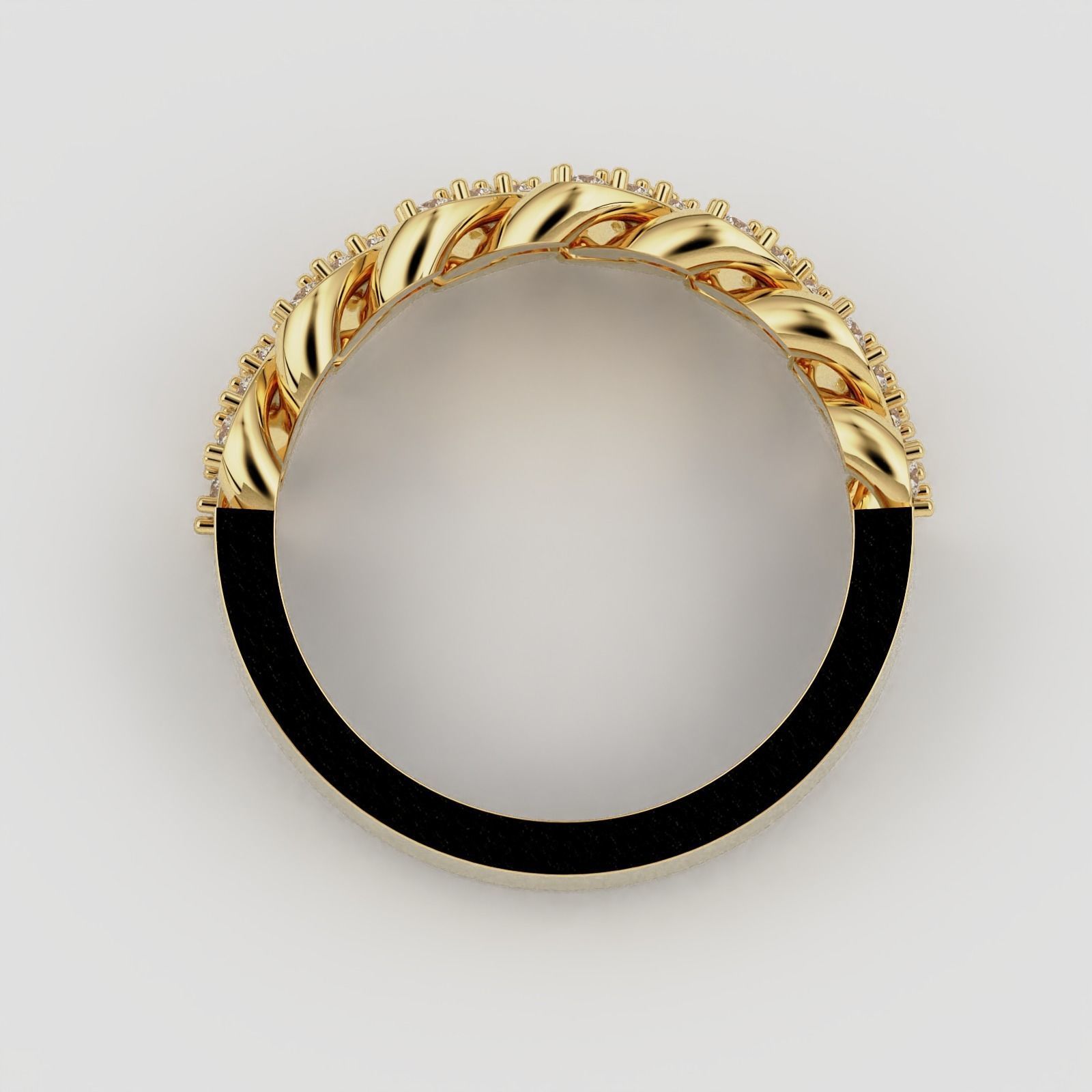 Cuban Ring 3D print model_10