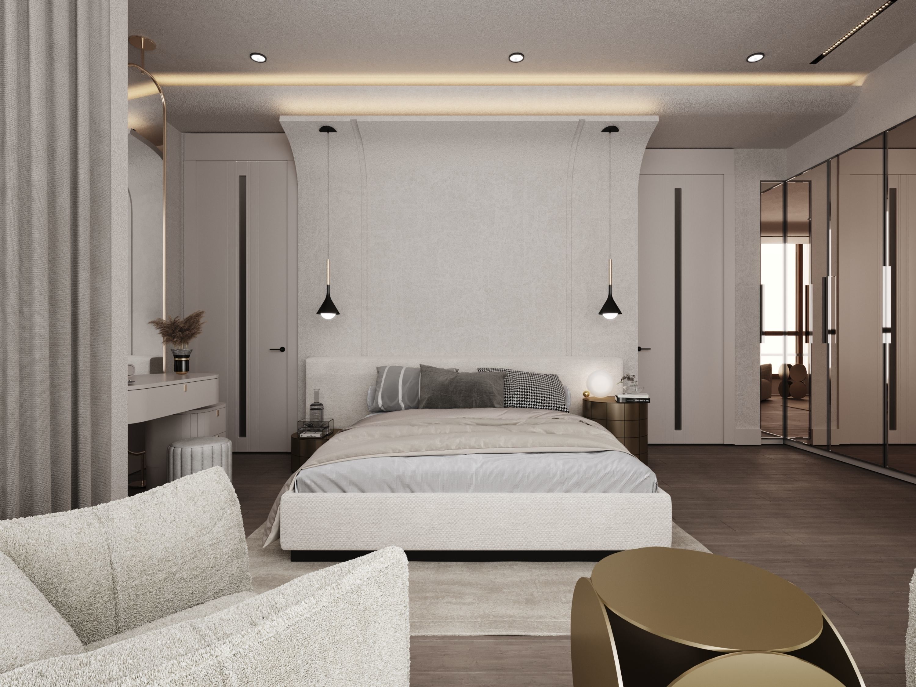 Master Bedroom Modern DV II FGM 3D model_1