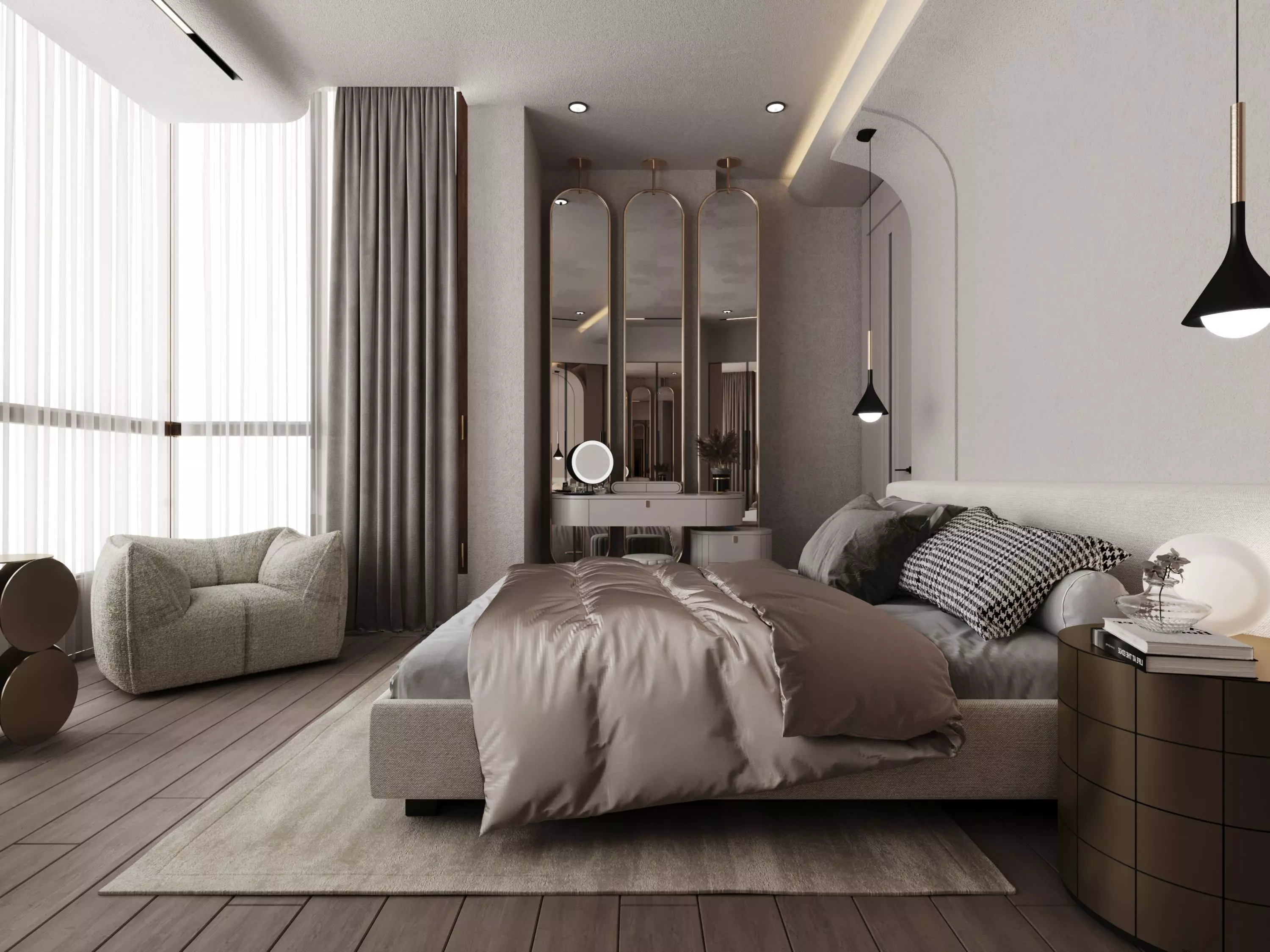 Master Bedroom Modern DV II FGM 3D model_0