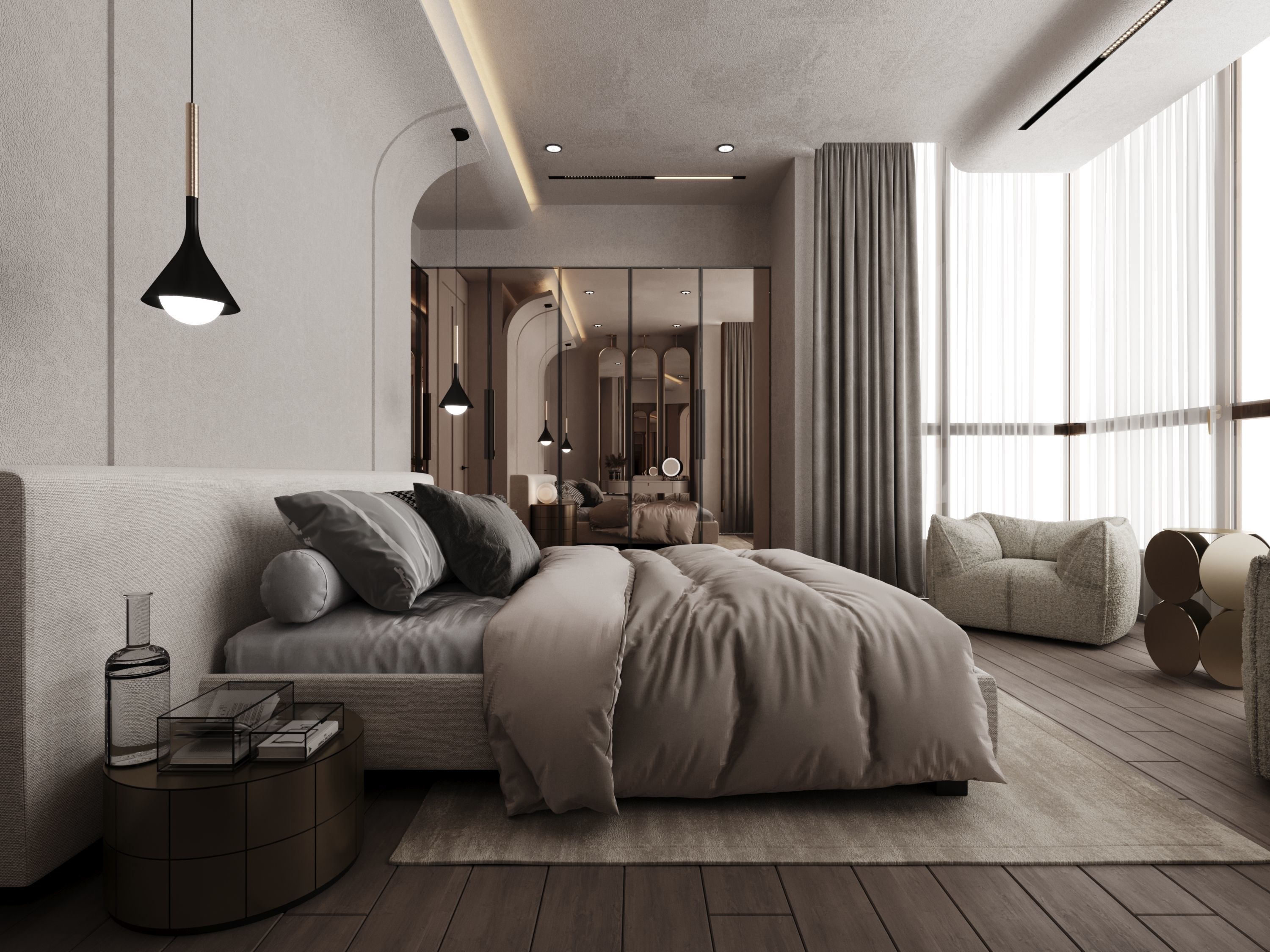 Master Bedroom Modern DV II FGM 3D model_2