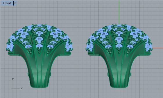 Bright earrings 3471 3D print model 3D print model_5