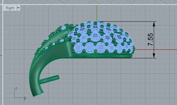 Bright earrings 3471 3D print model 3D print model_6