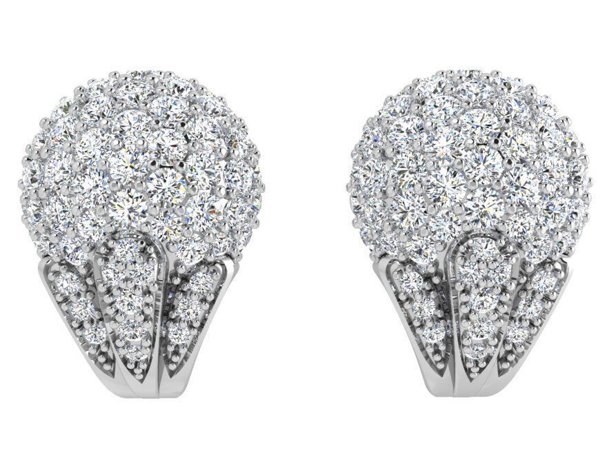 Bright earrings 3471 3D print model 3D print model_2