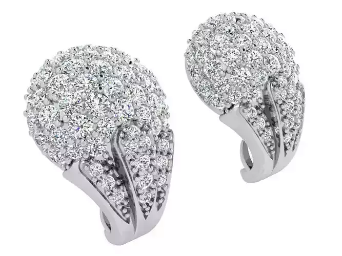 Bright earrings 3471 3D print model