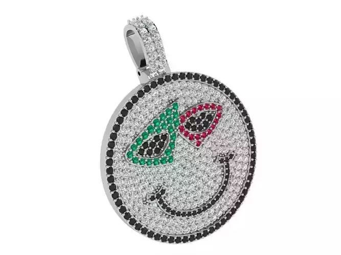 Smile pendant  3472 3D print model