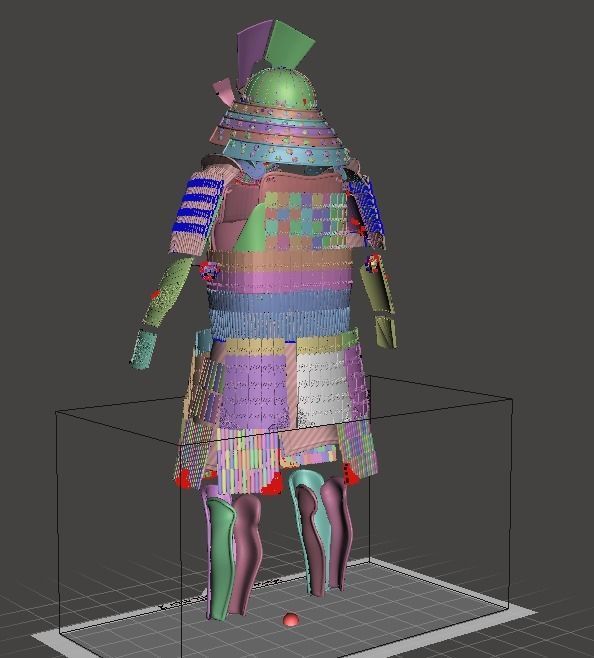 Lord Katsumoto Samurai Armor 3D print model_14