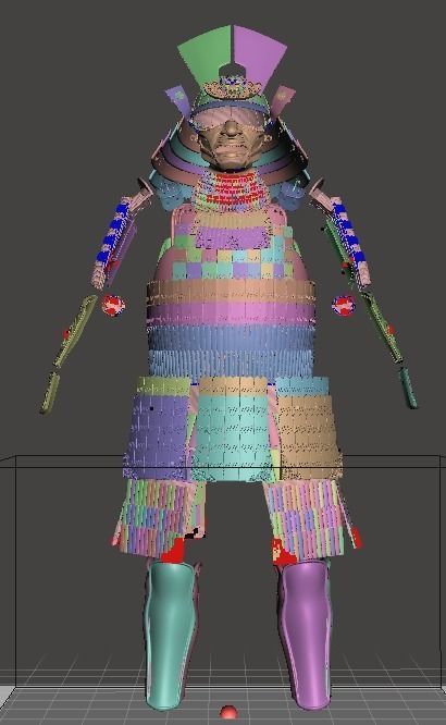 Lord Katsumoto Samurai Armor 3D print model_5