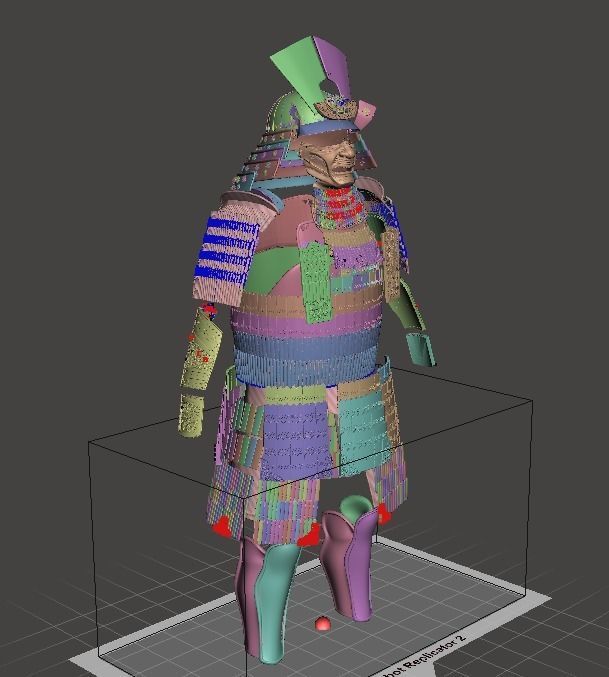Lord Katsumoto Samurai Armor 3D print model_11