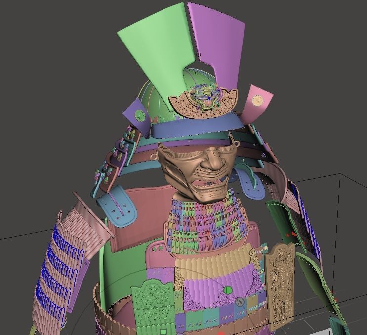Lord Katsumoto Samurai Armor 3D print model_8