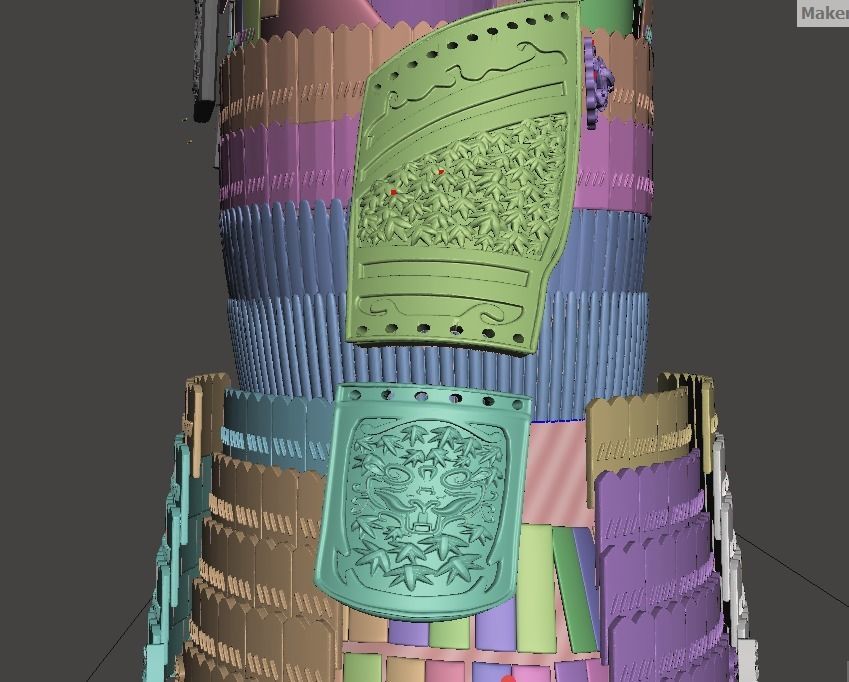 Lord Katsumoto Samurai Armor 3D print model_20