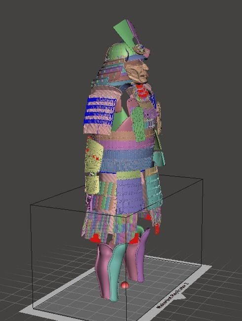 Lord Katsumoto Samurai Armor 3D print model_12
